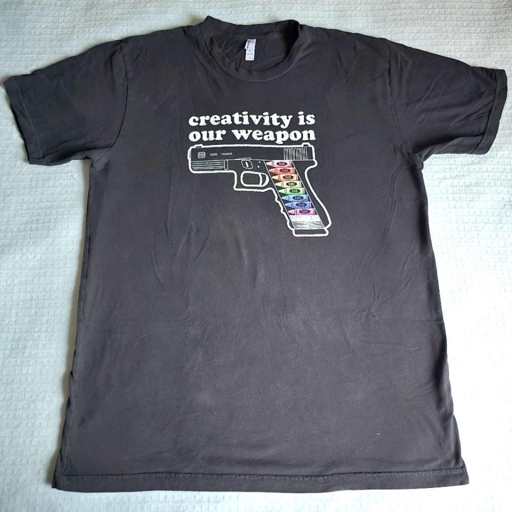 American Apparel Black Graphic Tee